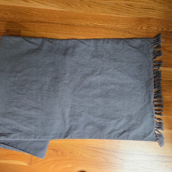 Threshold Gray Long Table Runner - Picture 1 of 6